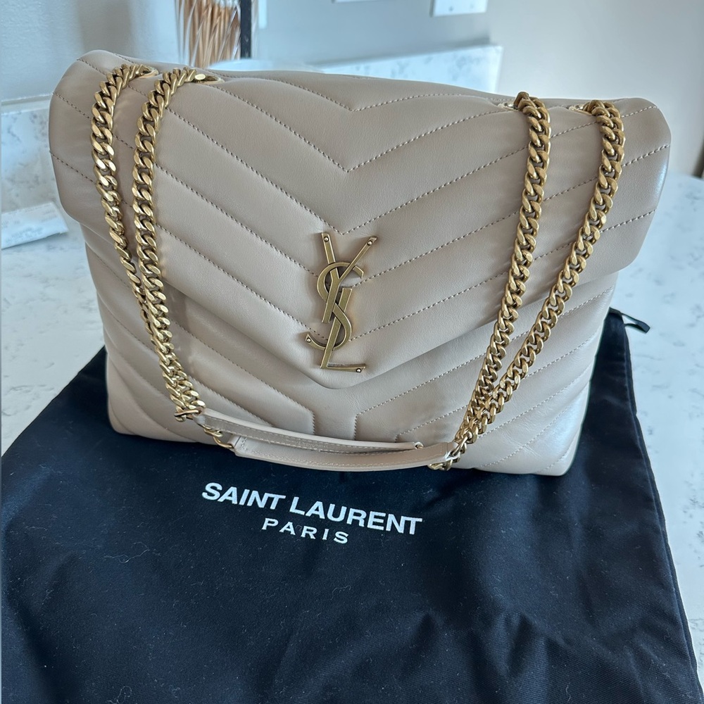 YSL Loulou Medium in Quilted Leather